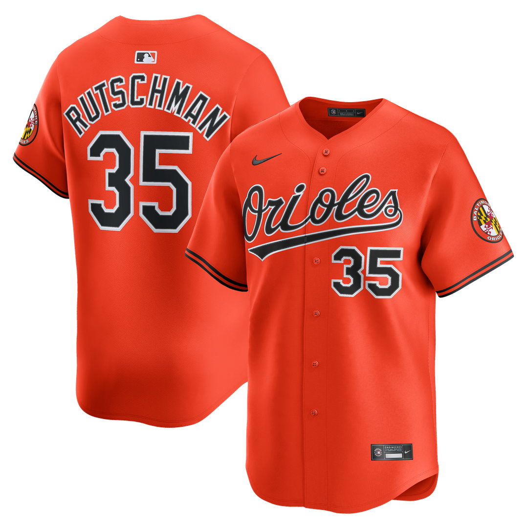 Baltimore Orioles Adley Rutschman 2nd Alternate Limited Jersey — Orange