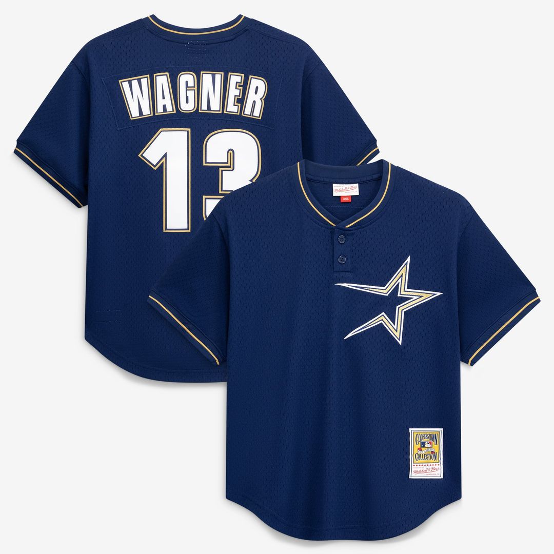 Houston Astros Billy Wagner Authentic Batting Practice Jersey — Navy
