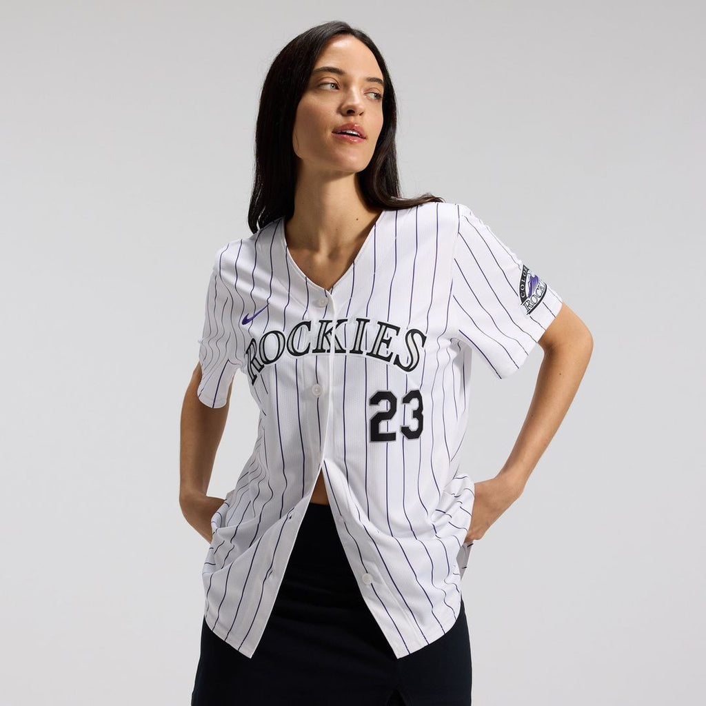 Colorado Rockies Kris Bryant Women's Home Limited Jersey — White