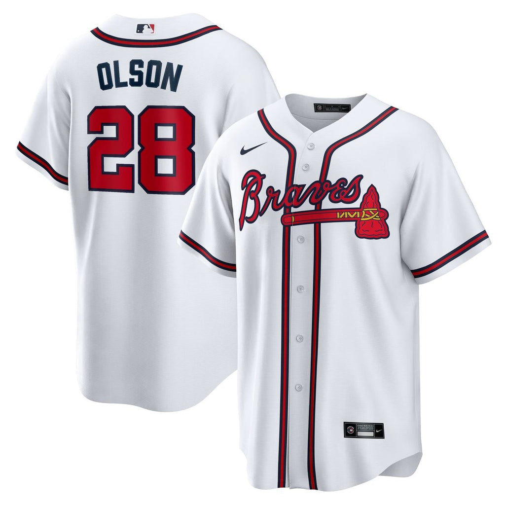 Atlanta Braves Matt Olson Home Replica Jersey — White