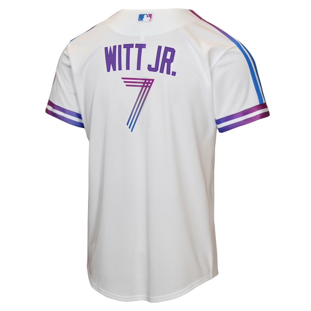 Kansas City Royals Bobby Witt Jr. Youth 2026 City Connect Stadium Jersey — White