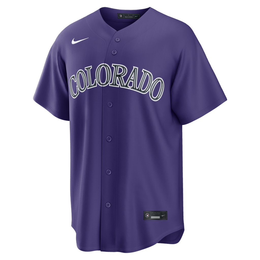 Colorado Rockies Alternate Replica Jersey — Purple