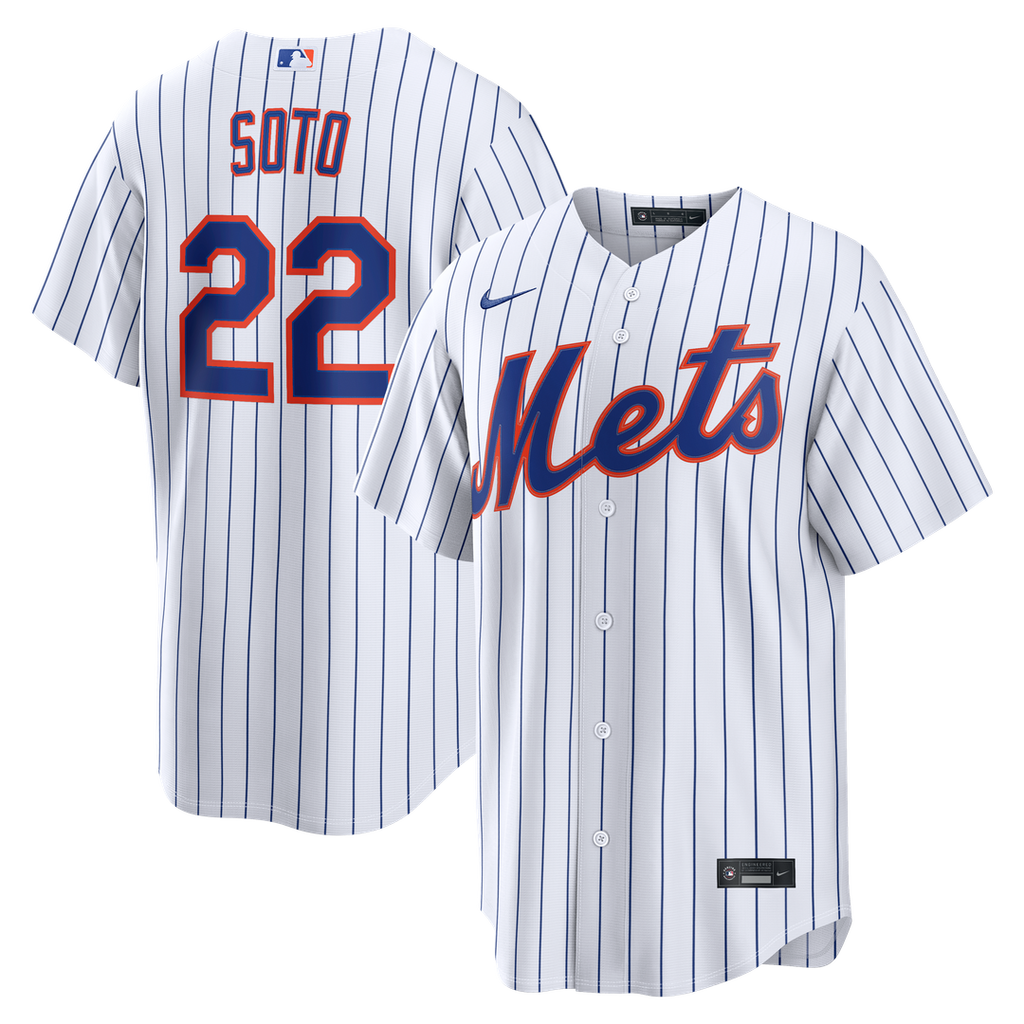 New York Mets Juan Soto Home Replica Jersey — White