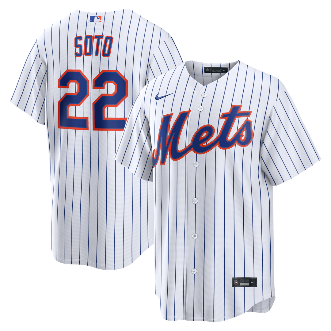New York Mets Juan Soto Home Replica Jersey — White