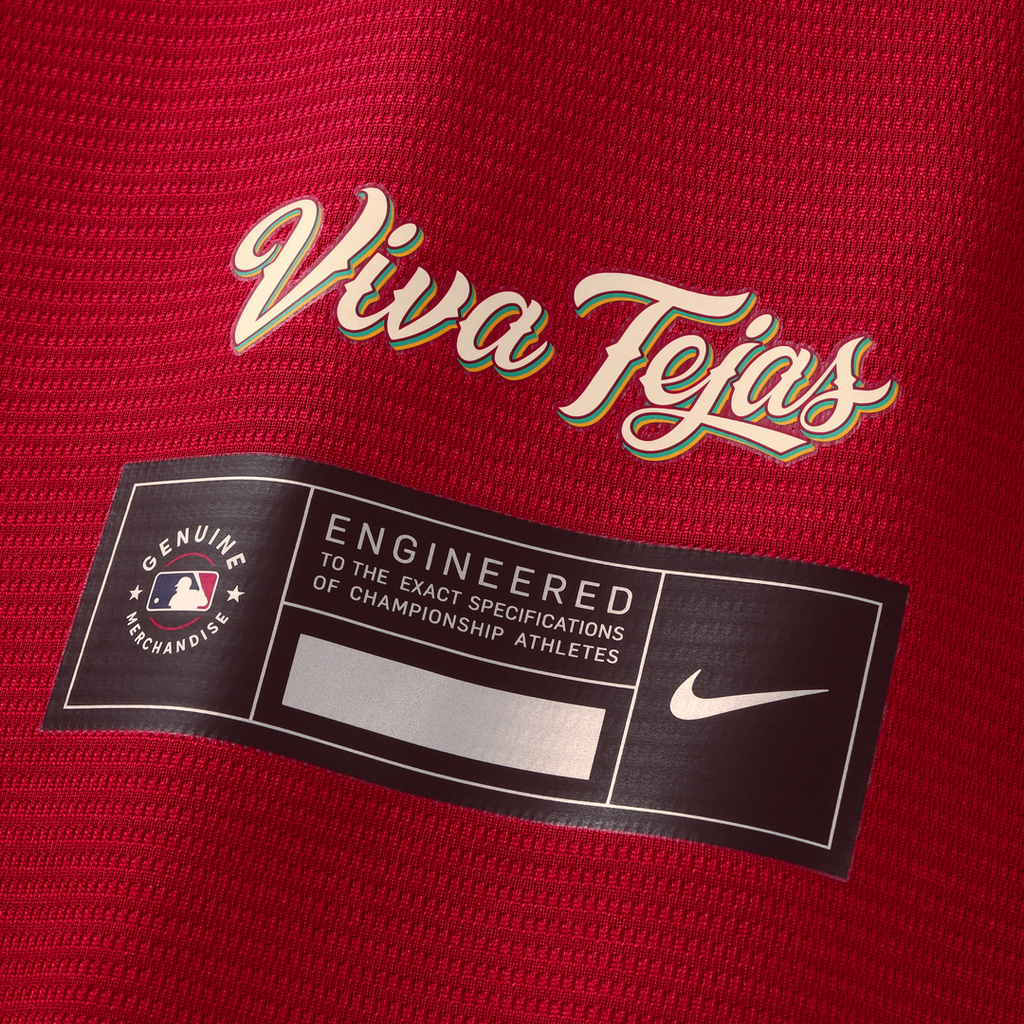 Texas Rangers Joc Pederson 2026 City Connect Stadium Jersey — Red