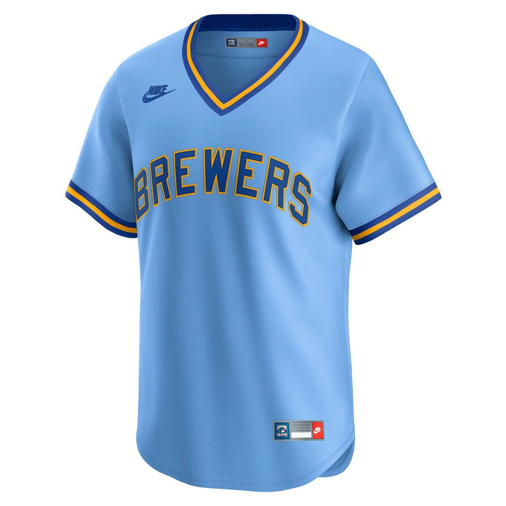Milwaukee Brewers Cooperstown Limited Jersey — Light Blue