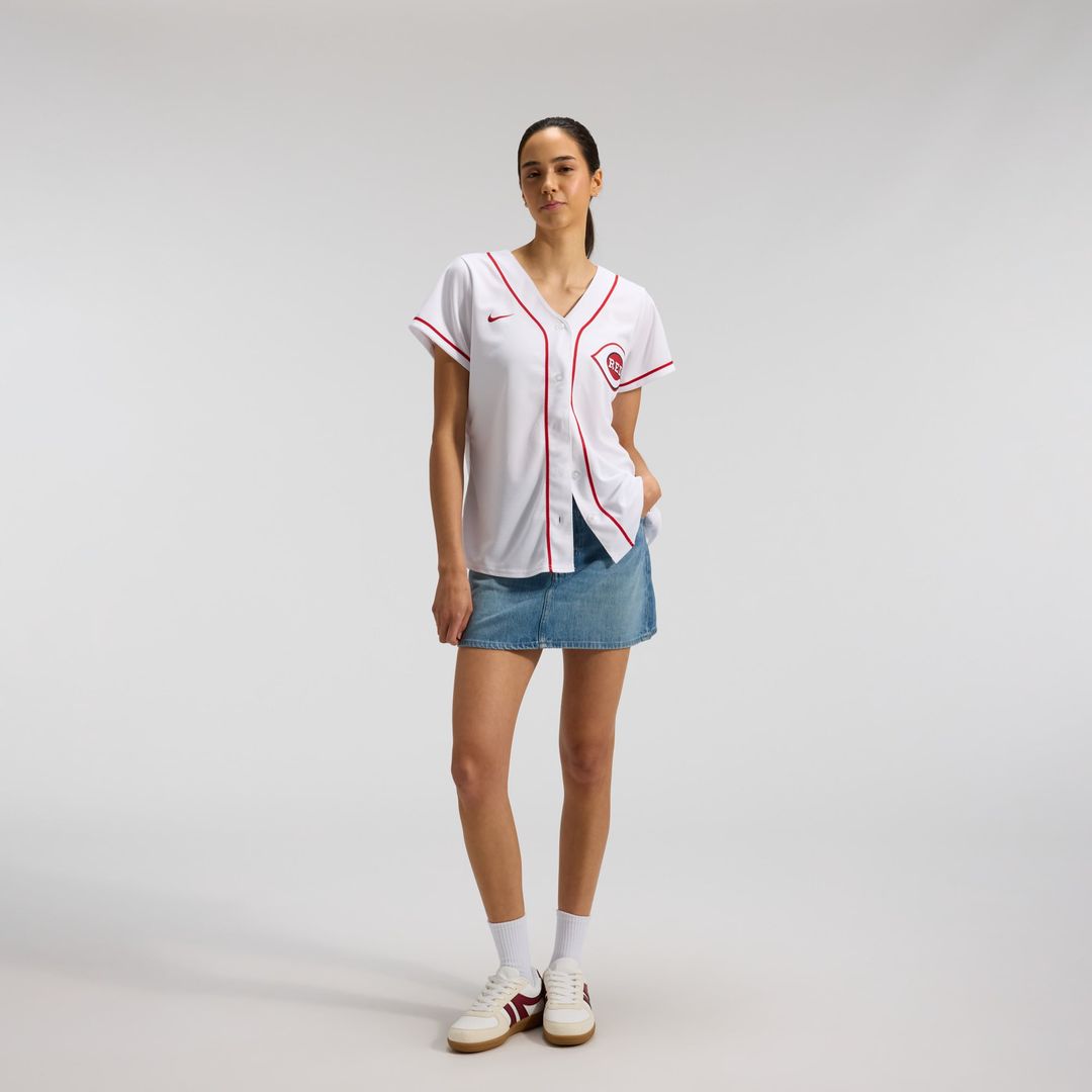 Cincinnati Reds Elly De La Cruz Women's Home Replica Jersey — White