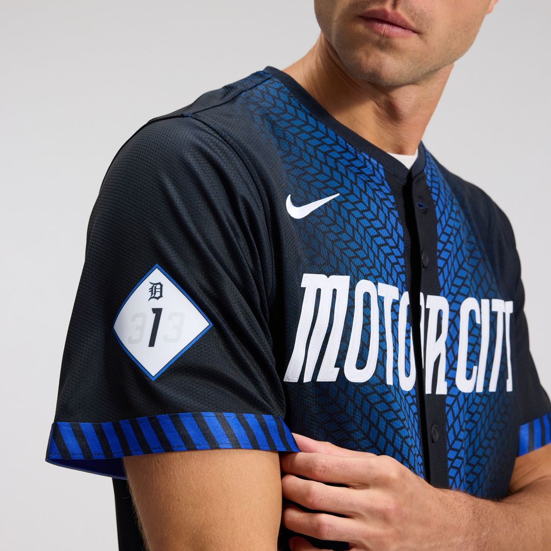 Detroit Tigers City Connect Limited Jersey — Blue