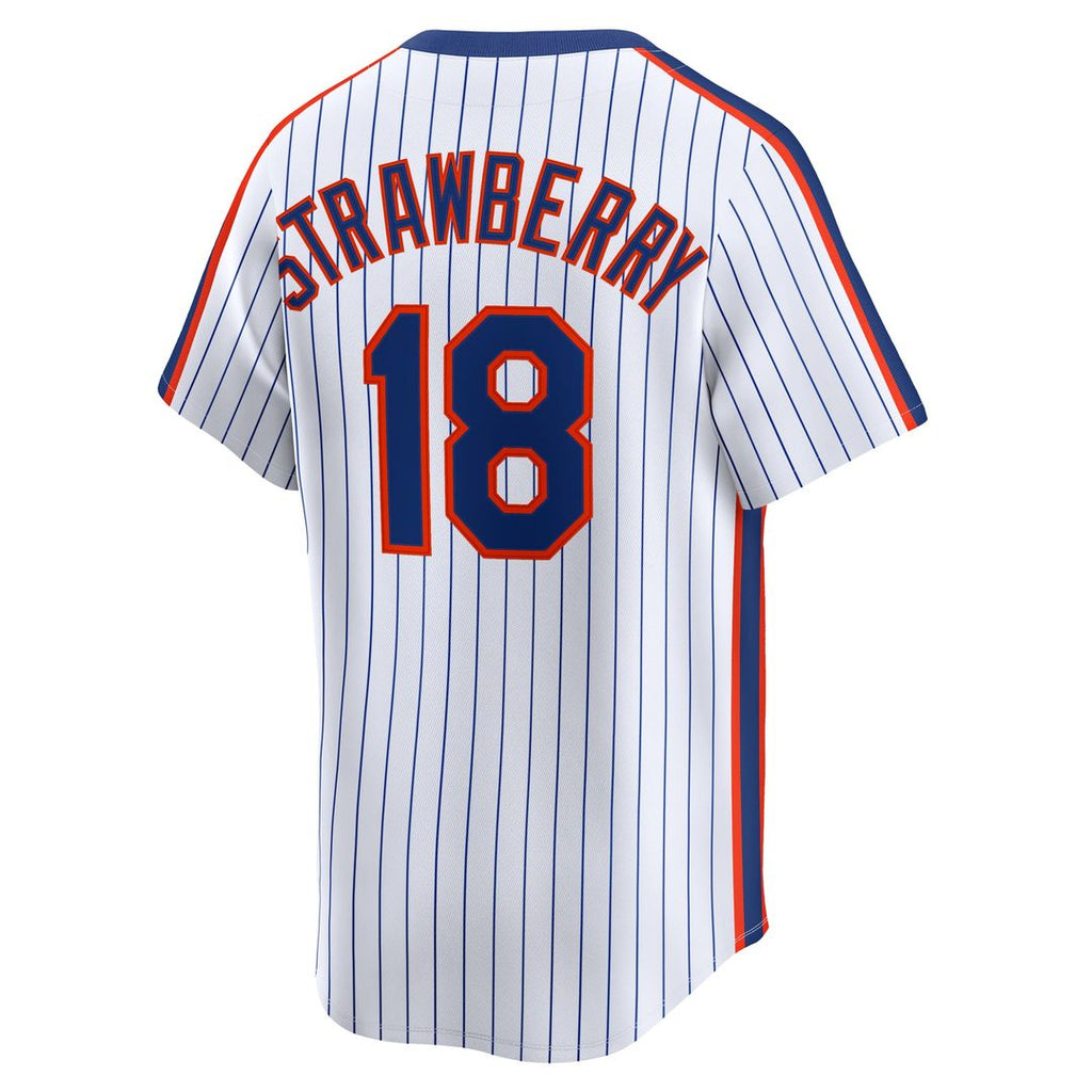 New York Mets Darryl Strawberry Throwback Cooperstown Limited Jersey — White
