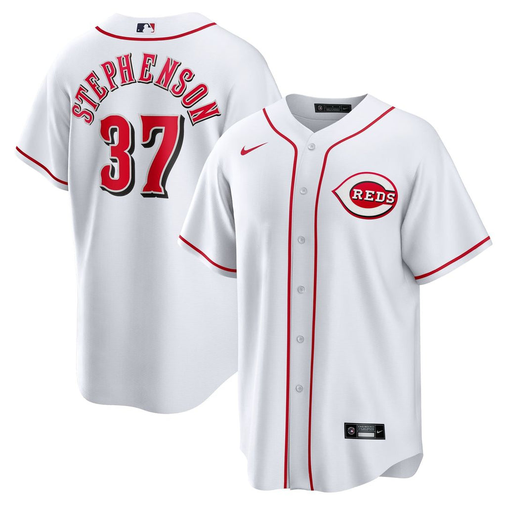 Cincinnati Reds Tyler Stephenson Home Replica Jersey — White