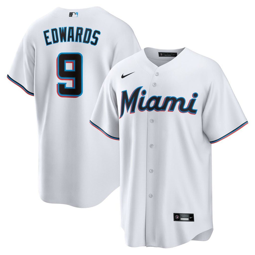 Miami Marlins Xavier Edwards Home Replica Jersey — White