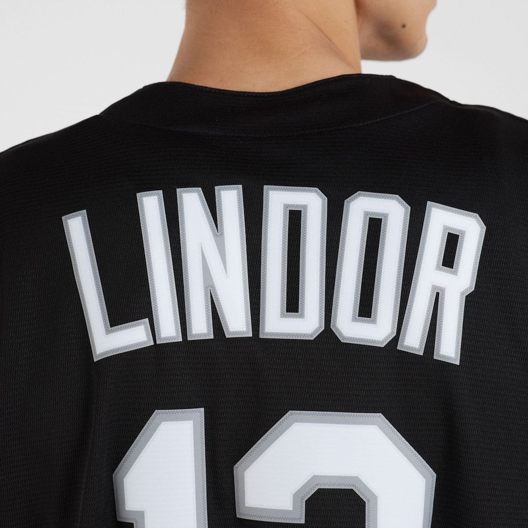 New York Mets Francisco Lindor Replica Jersey — Black
