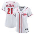 Cincinnati Reds Hunter Greene Women's Home Replica Jersey — White
