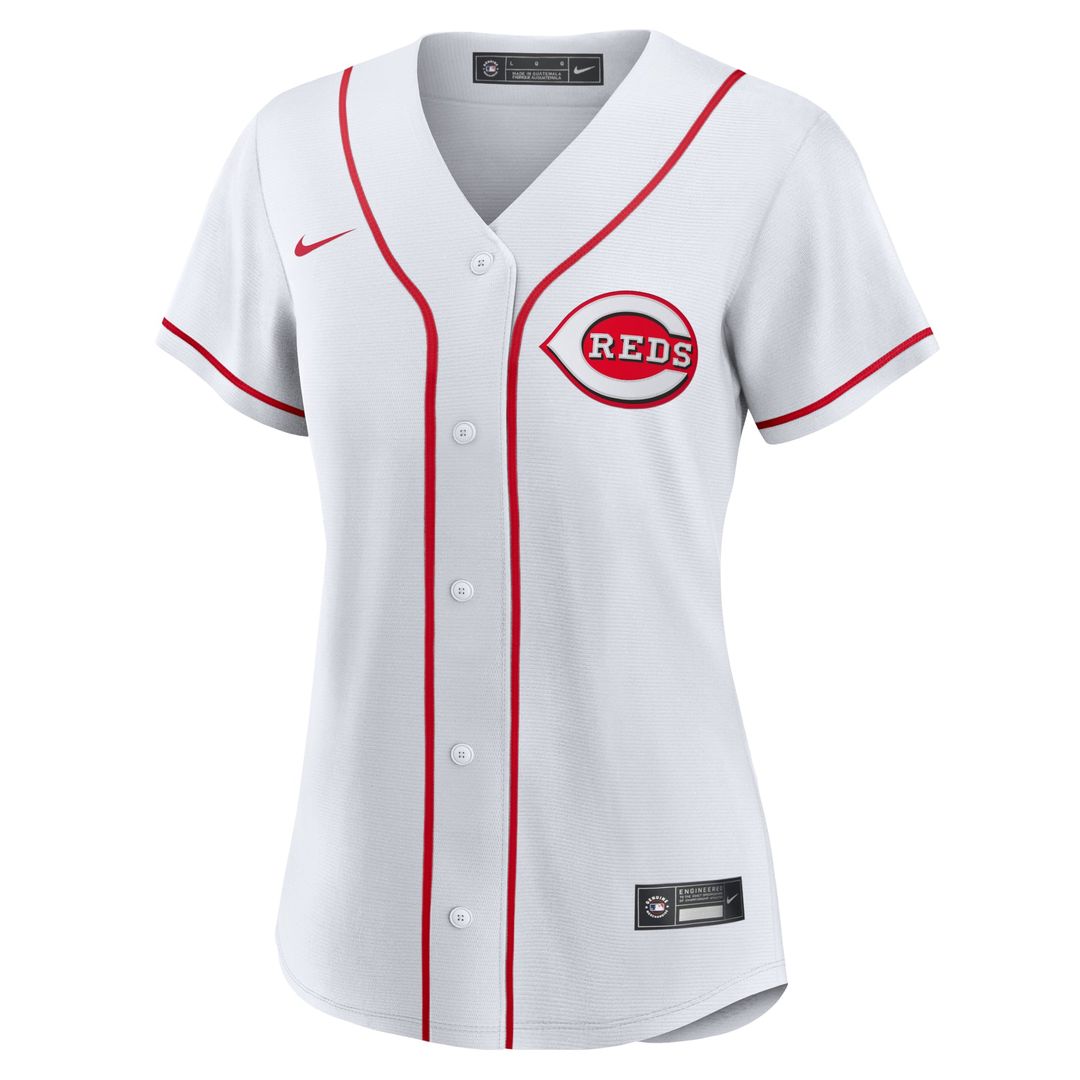 Cincinnati Reds Women's Home Replica Team Jersey — White