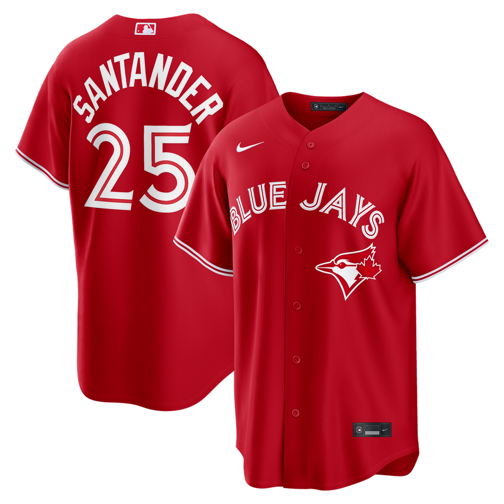 Toronto Blue Jays Anthony Santander Canada Day Replica Jersey — Red