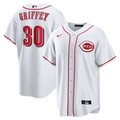 Cincinnati Reds Ken Griffey Jr. Home Retired Replica Jersey — White