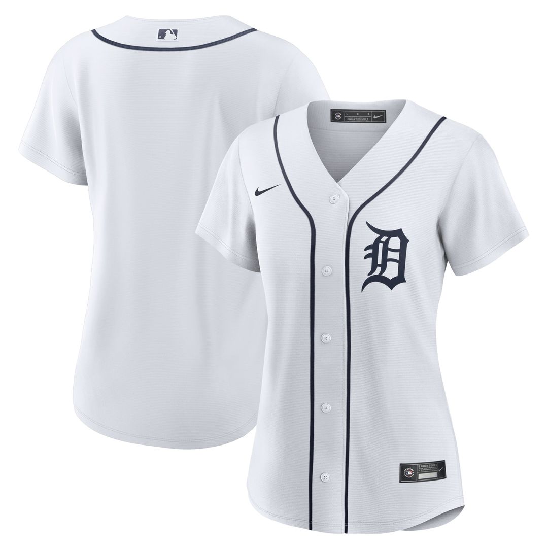Detroit Tigers Women's Home Replica Team Jersey — White