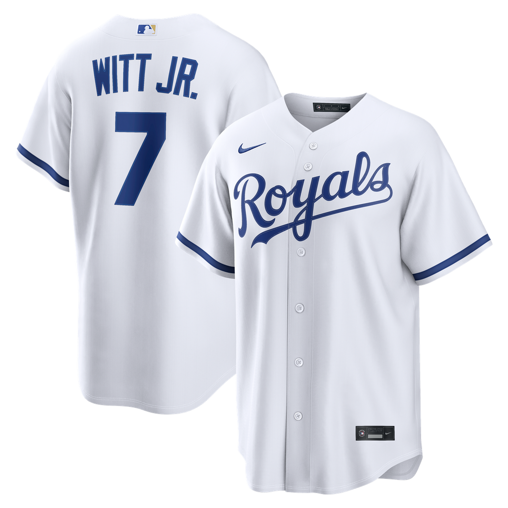 Kansas City Royals Bobby Witt Jr. Home Replica Jersey — White
