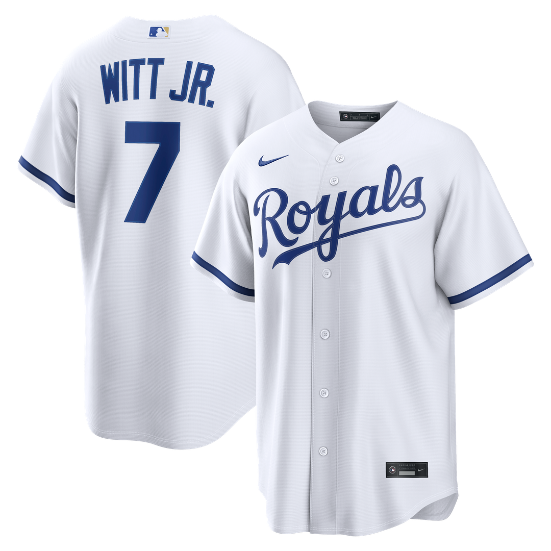 Kansas City Royals Bobby Witt Jr. Home Replica Jersey — White
