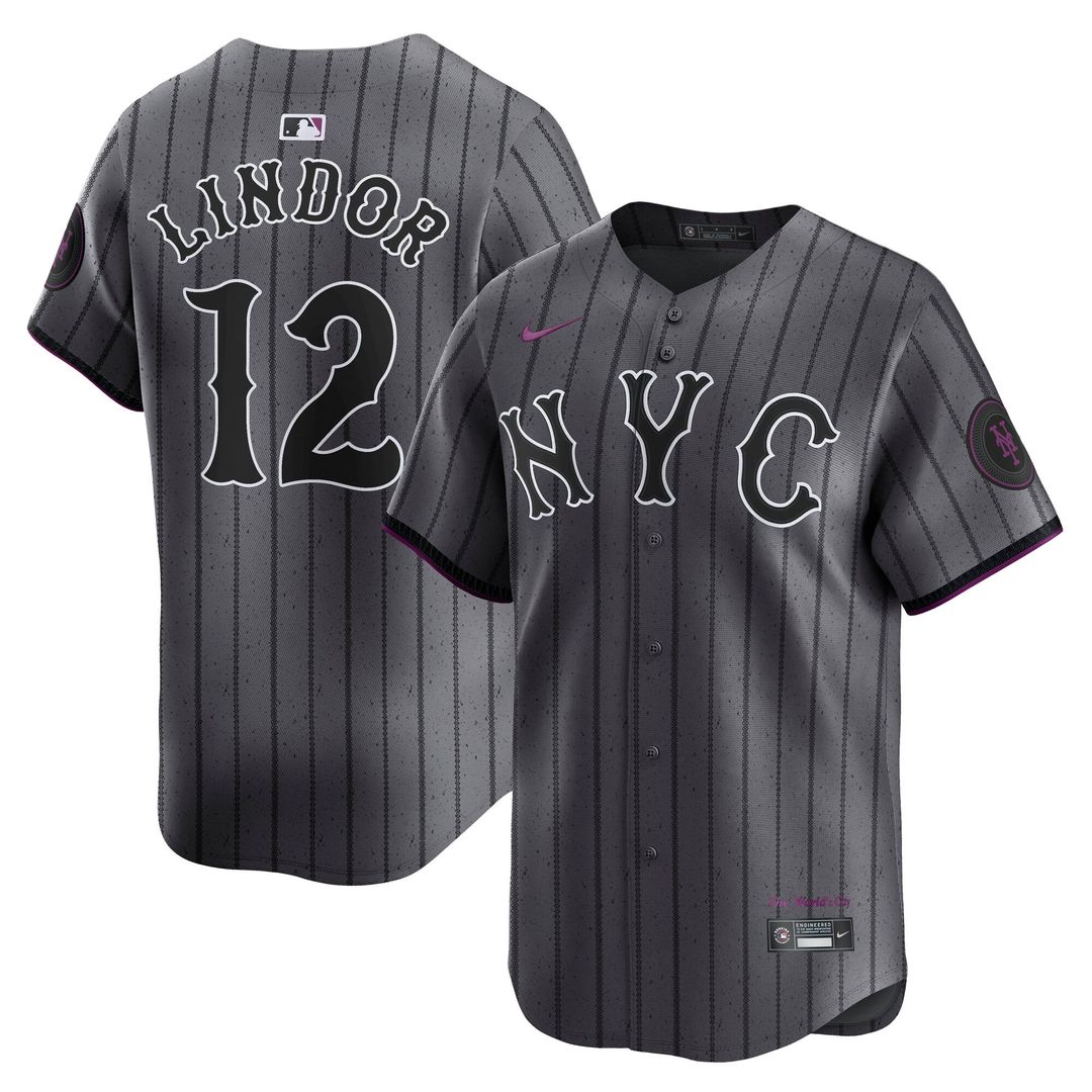 New York Mets Francisco Lindor City Connect Limited Jersey — Gray