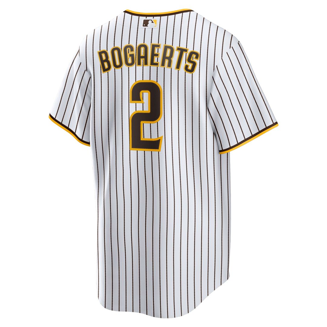 San Diego Padres Xander Bogaerts Home Official Replica Jersey — White/Brown