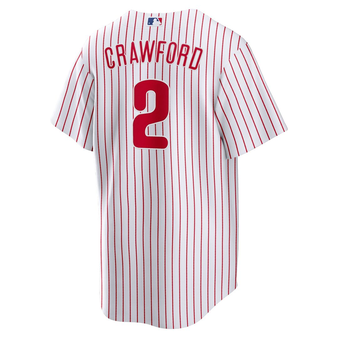 Philadelphia Phillies Justin Crawford Home Replica Jersey — White