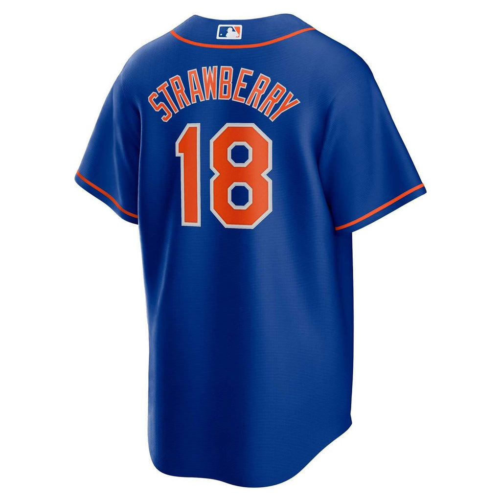 New York Mets Darryl Strawberry Alternate Replica Jersey — Royal