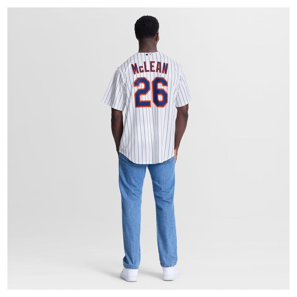 New York Mets Nolan McLean Home Replica Jersey — White