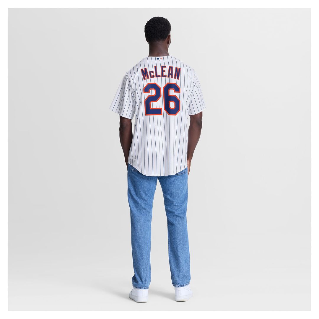 New York Mets Nolan McLean Home Replica Jersey — White