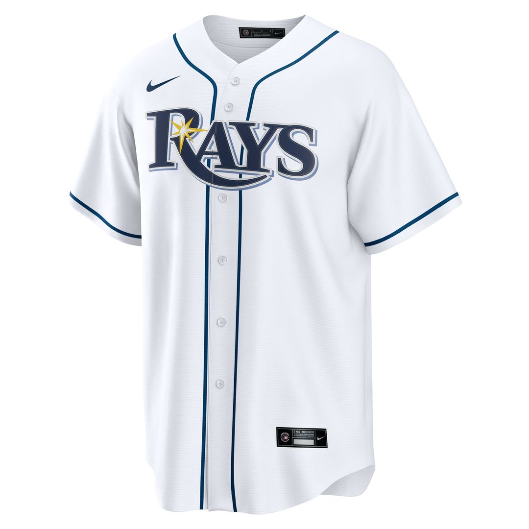Tampa Bay Rays Junior Caminero Home Replica Jersey — White