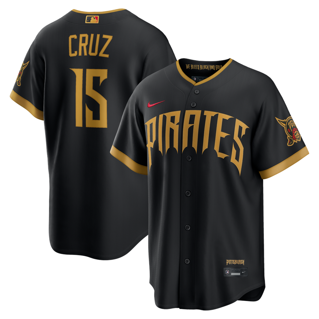 Pittsburgh Pirates Oneil Cruz 2026 City Connect Stadium Jersey — Black