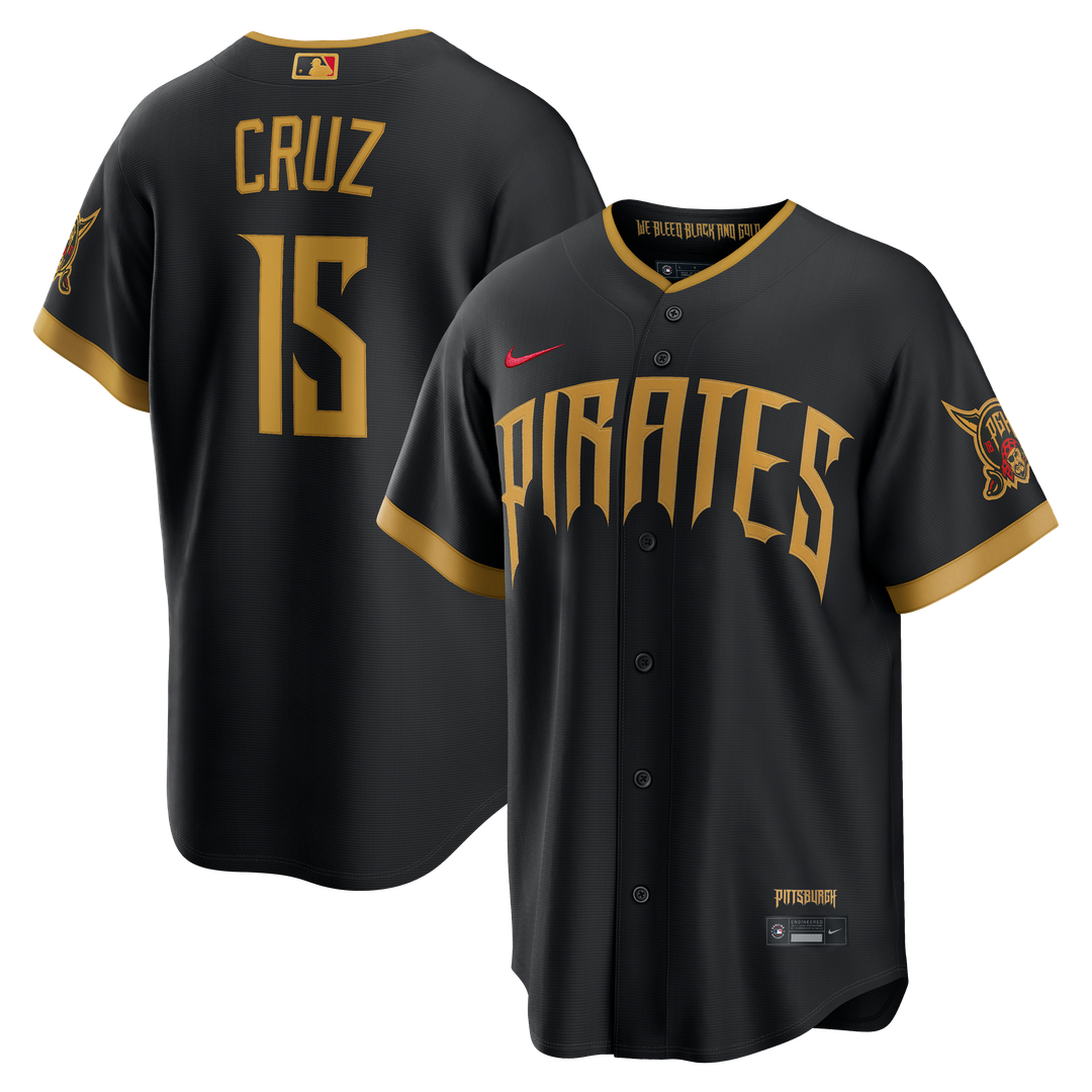 Pittsburgh Pirates Oneil Cruz 2026 City Connect Stadium Jersey — Black