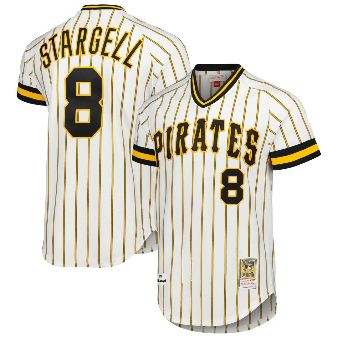 Pittsburgh Pirates Willie Stargell Cooperstown 1979 Authentic Jersey — White