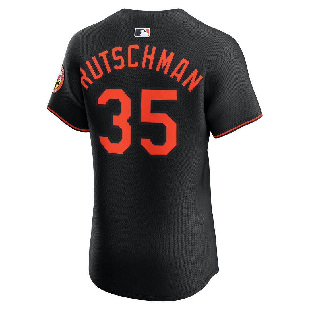Baltimore Orioles Adley Rutschman Alternate Elite Jersey — Black