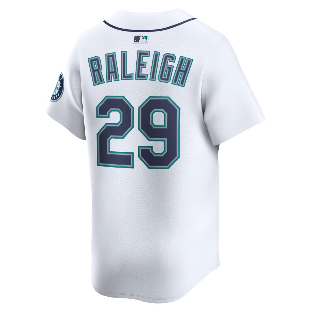 Seattle Mariners Cal Raleigh Home Limited Jersey — White
