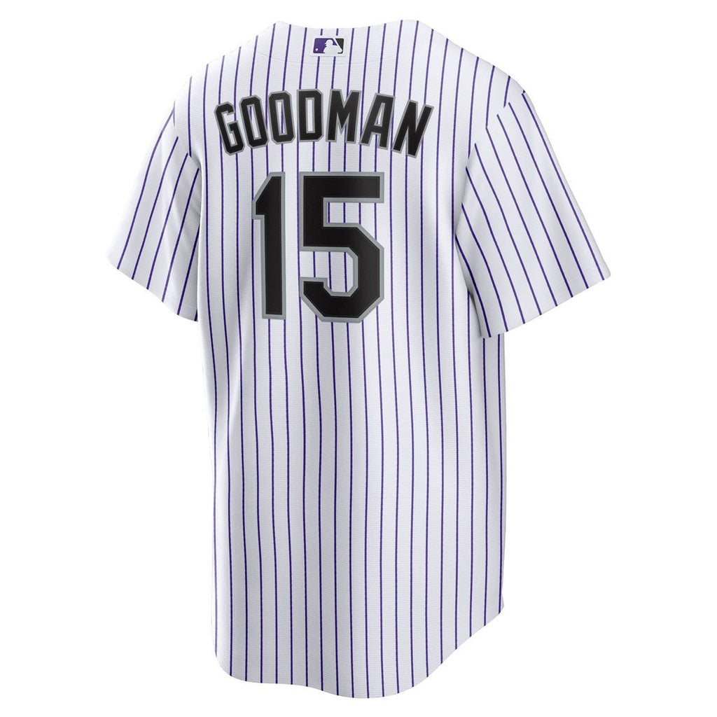 Colorado Rockies Hunter Goodman Home Replica Jersey — White