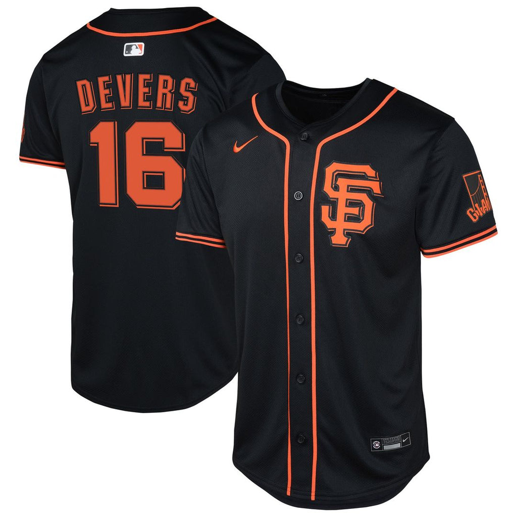 San Francisco Giants Rafael Devers Youth Limited Jersey — Black