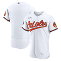 Baltimore Orioles Home Sponsor Patch Authentic Jersey — White