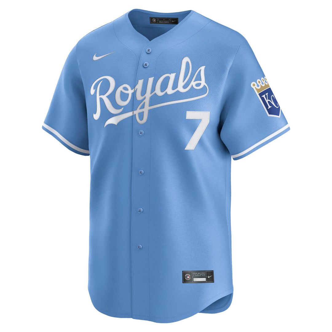 Kansas City Royals Bobby Witt Jr. Alternate Limited Jersey — Light Blue
