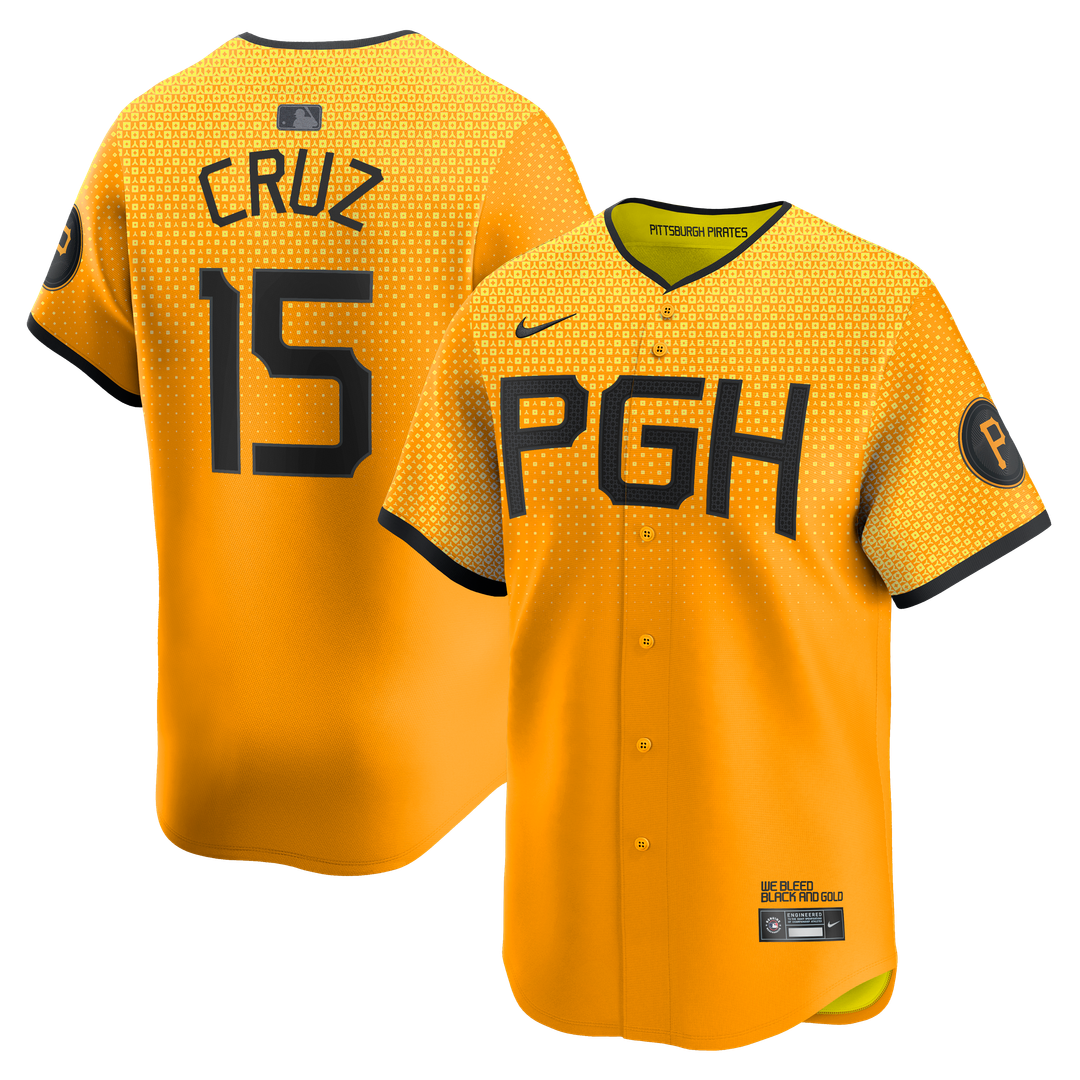 Pittsburgh Pirates Oneil Cruz City Connect Limited Jersey — Gold