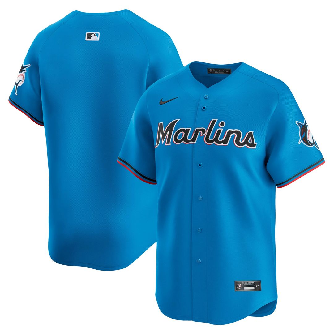 Miami Marlins Limited Jersey — Blue