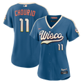 Milwaukee Brewers Jackson Chourio Women's 2026 City Connect Stadium Jersey — Mineral Blue