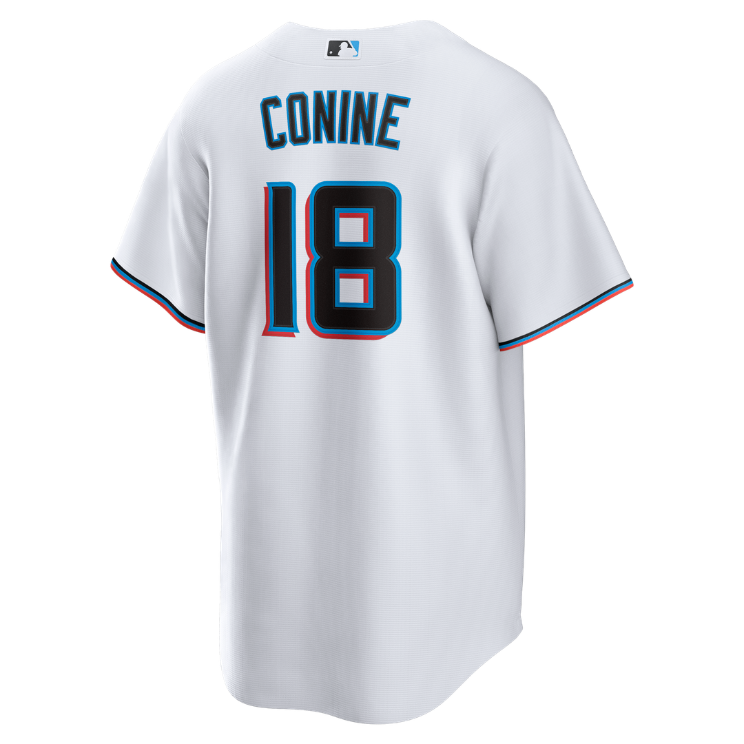 Miami Marlins Griffin Conine Home Replica Jersey — White
