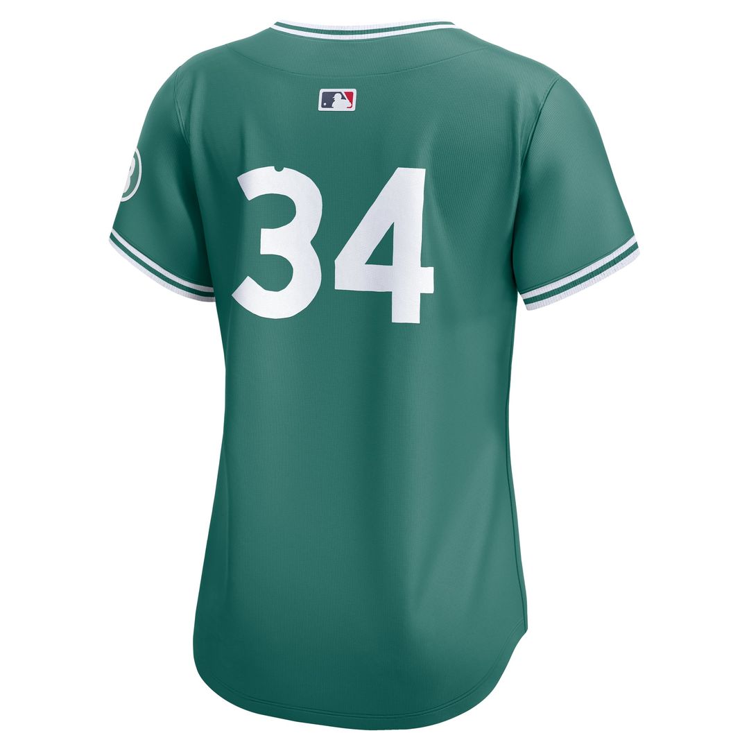 Boston Red Sox David Ortiz Women's 2025 City Connect Limited Retired Player Jersey — Green