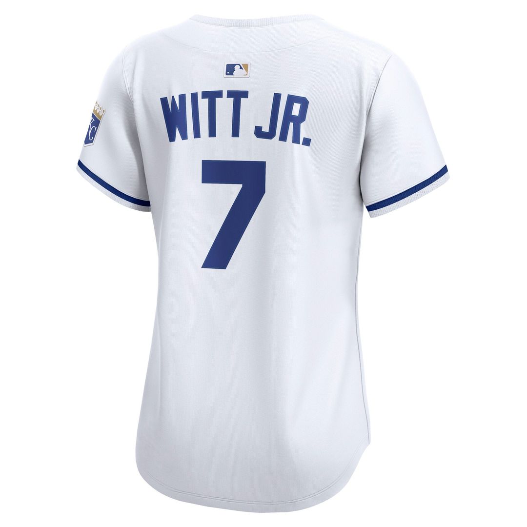 Kansas City Royals Bobby Witt Jr. Women's Home Limited Jersey — White