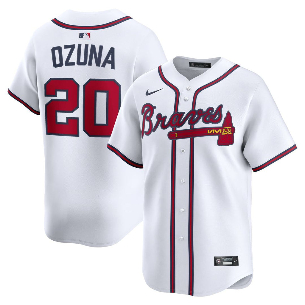 Atlanta Braves Marcell Ozuna Home Limited Jersey — White