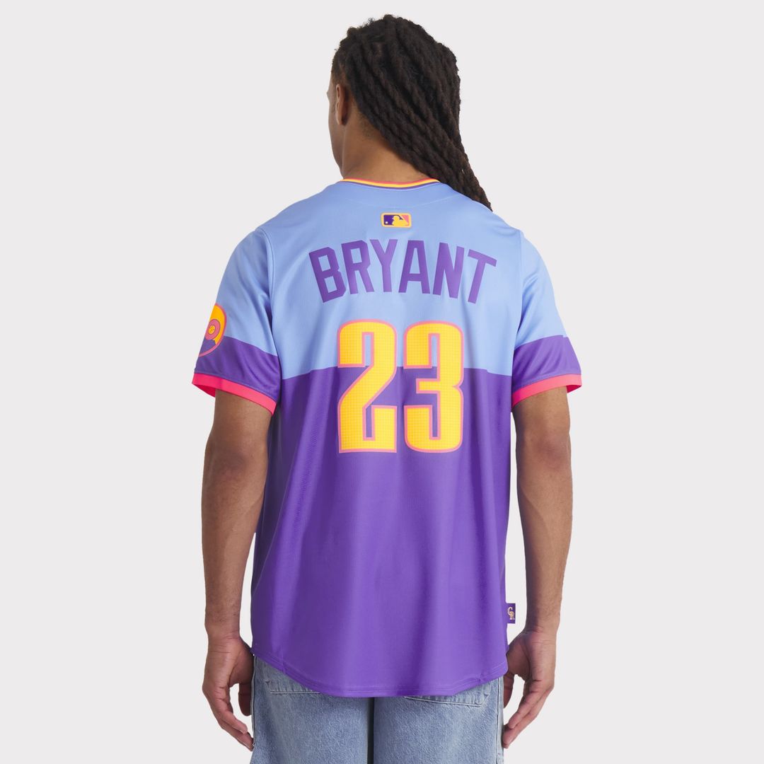 Colorado Rockies Kris Bryant 2025 City Connect Limited Jersey — Purple/Light Blue