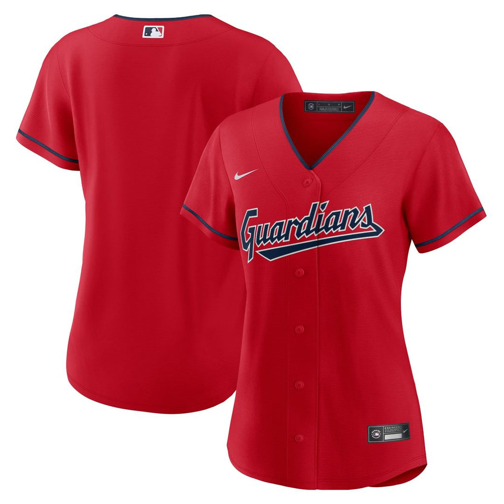 Cleveland Guardians Women's Alternate Replica Team Jersey — Red
