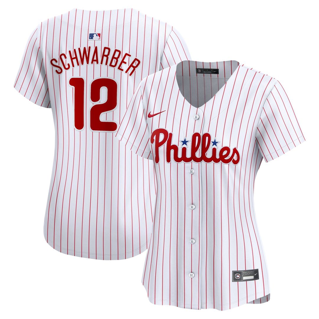 Philadelphia Phillies Kyle Schwarber Women's Home Limited Jersey — White