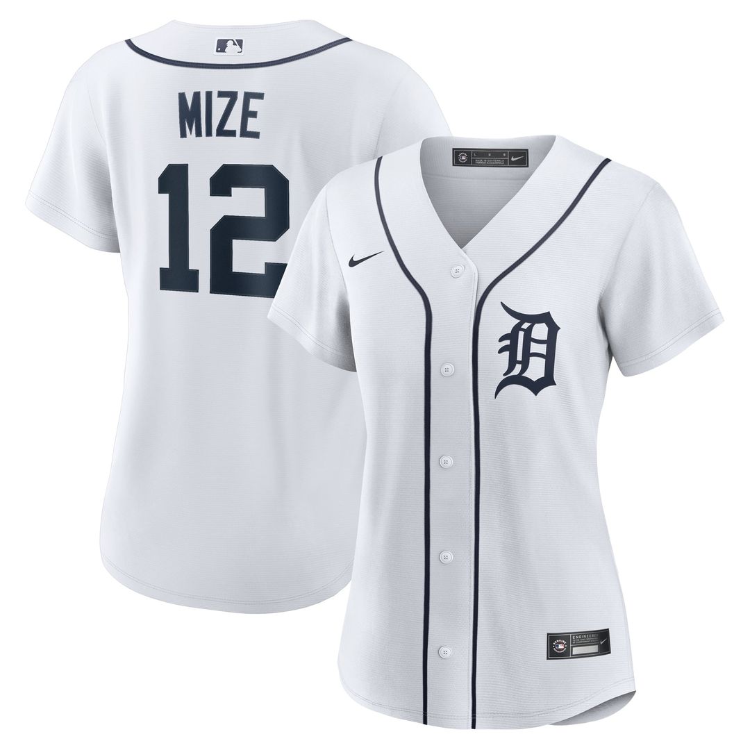 Detroit Tigers Casey Mize Women's Home Replica Jersey — White